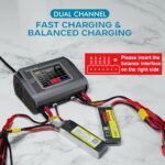 HTRC T240 DUO AC 150W DC 240W 10A RC Toy Lipo Balance Charger - Image 6