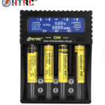 HTRC 18650 Battery Charger LCD S4 Smart 9V Charger for Rechargeable Batteries Ni-MH Ni-Cd 6F22 a AA AAA Li-ion 18650 26650 26500