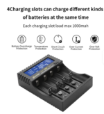 HTRC 18650 Battery Charger LCD S4 Smart 9V Charger for Rechargeable Batteries Ni-MH Ni-Cd 6F22 a AA AAA Li-ion 18650 26650 26500 - Image 4