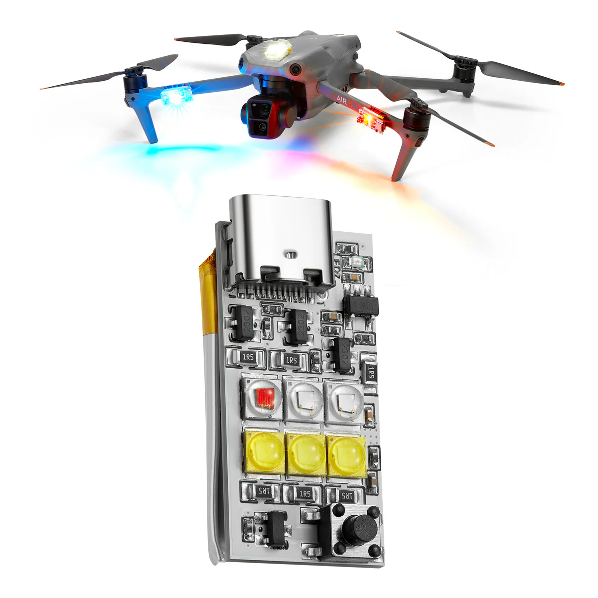001 VIFLY Strobe Platinum - 6 Cree Led Lights 1000 Lumen - Image 1