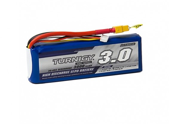 176189_9067000249-0 Turnigy 3000mAh 3S 30C Lipo Pack w/XT-60 - Image 1