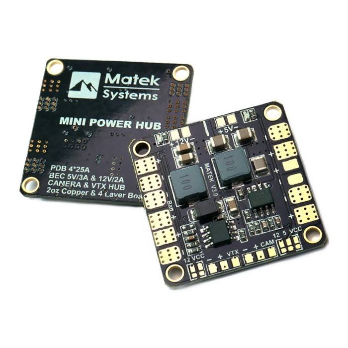 matek-mini-power-hub-lead MATEKSYS Mini Power HUB with BEC 5V & 12V - Image 1