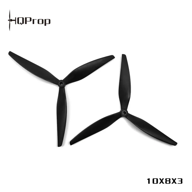 HQ MacroQuad Prop 10X8X3(2CW+2CCW) Black-Glass Fiber Reinforced Nylon - Image 2