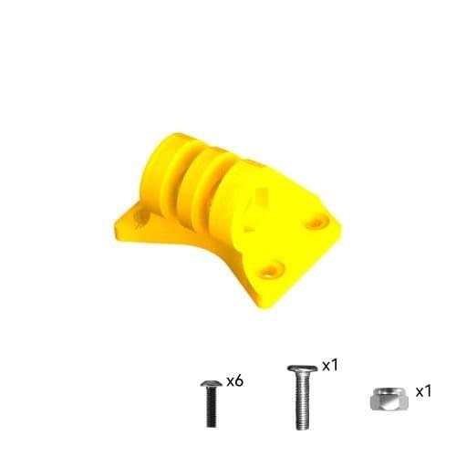 SB-A-MASTER5-GOPRO-Y-KIT__73445 (1) Adjustable GoPro Yellow TPU Mount Base For Master 5 V1/HD Master 5 V2 - Image 1