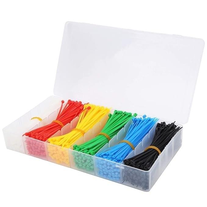 ZIP TIE BOX 100mm 6 COLOR 360PCS (Heavy Duty) - Image 1