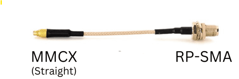 MMCX (M) TO RP-SMA (F) 90mm PIGTAIL |  MMCX (M) TO SMA (F) 90mm PIGTAIL - Image 1