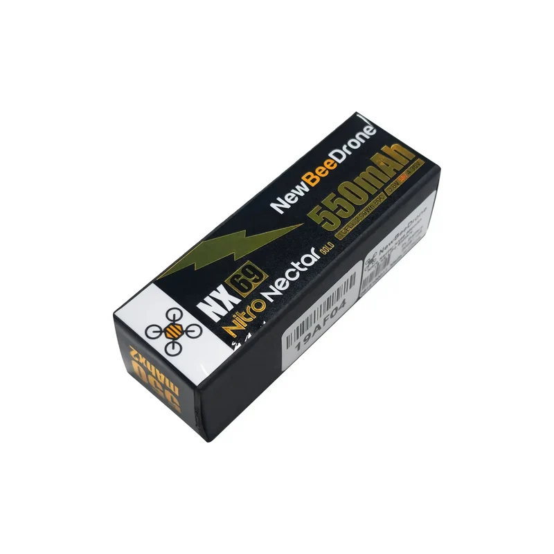 NewBeeDrone Nitro Nectar NX69 550mAh 1S 80C HV LiPo Battery 2xBatteries - Image 2